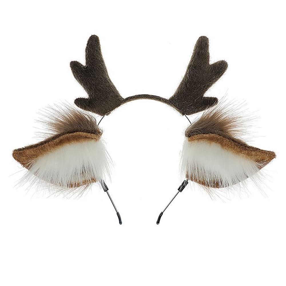 Reindeer Antlers Headband - Headband Tanduk Rusa Unisex, Hiasan Kepala