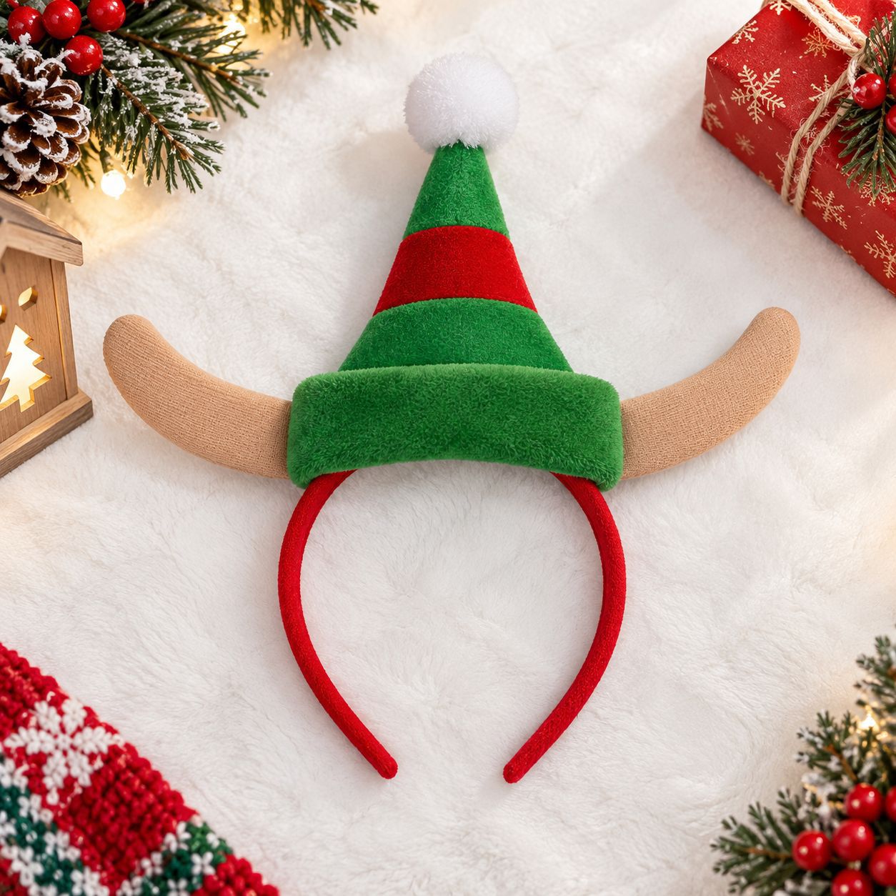 Ikat Kepala Natal, Topi Sinter - Reindeer Antlers Headband ulasan dan harga
