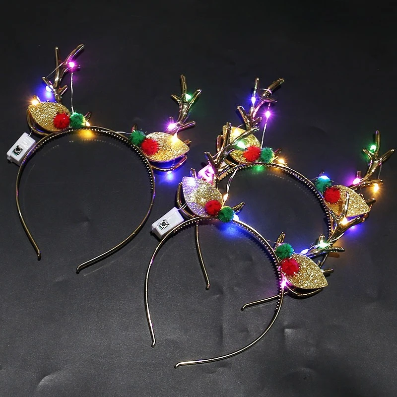 20 buah hiasan kepala Natal be - Reindeer Antlers Headband ulasan dan harga