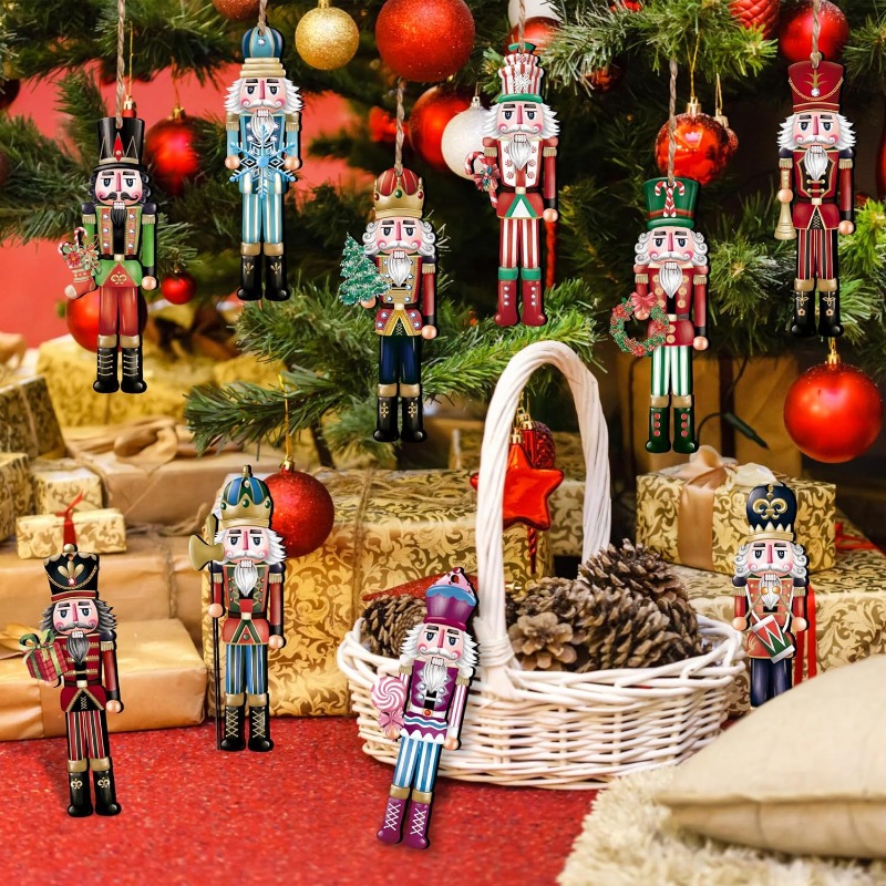 12/16pcs Ornamen Karakter Bone - Nutcracker Figurine ulasan dan harga